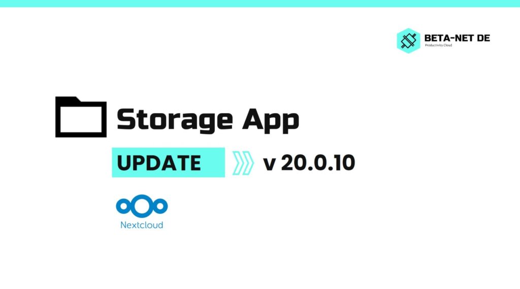 Storage App Nextcloud Version 20.0.10