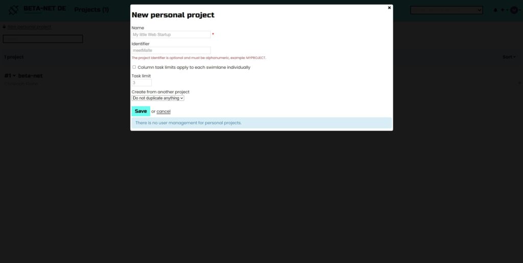 Projects App Project Setup